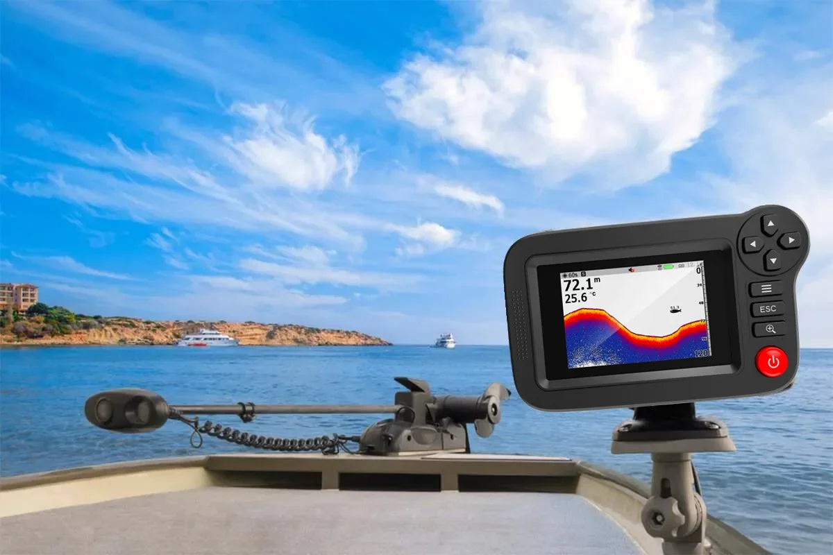 Portable Depth with 100M Sonar Sensor Echo Sounder Wireless Depth Finder Fishing Lure Echo Sounder Alarma Pesca