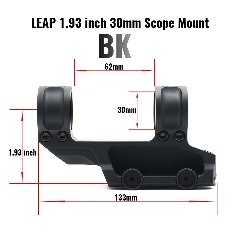 SCALAR Type LEAP 1.57 1.93 30mm 34mm Scope Mount Scope Rings 20mm Picatinny Rail Base Hunting and Airsoft Accessary