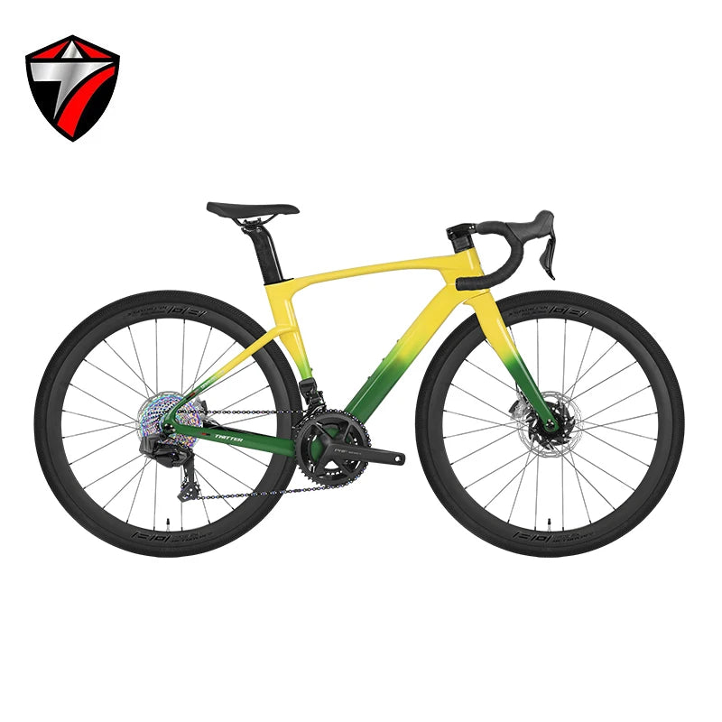 TWITTER V3 Pro Gravel Full Carbon Bike Frame RS 24-Speed Four-Piston Brake 700c MTB for Cycling Beginners All-Terrain Bicycle