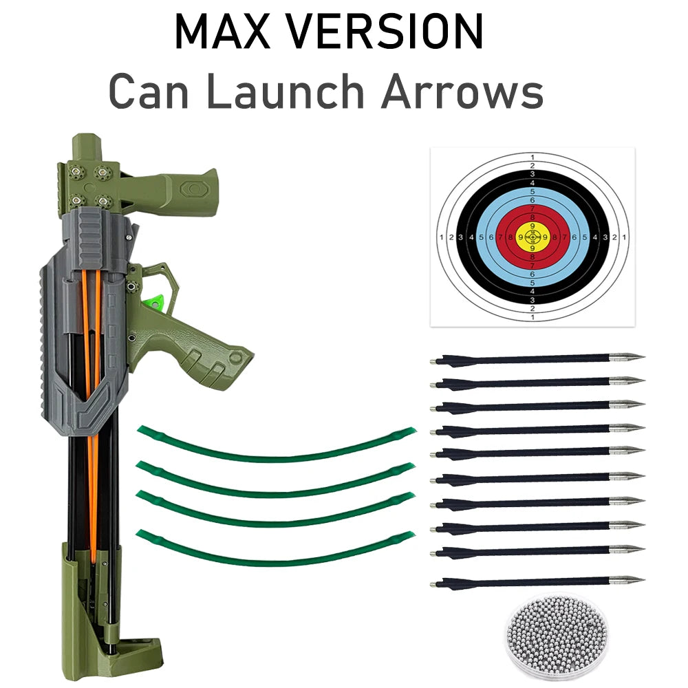 Multi functional arrow launch slingshot，automatic-fire trigger slingshot, Heavy duty continuous launch catapult