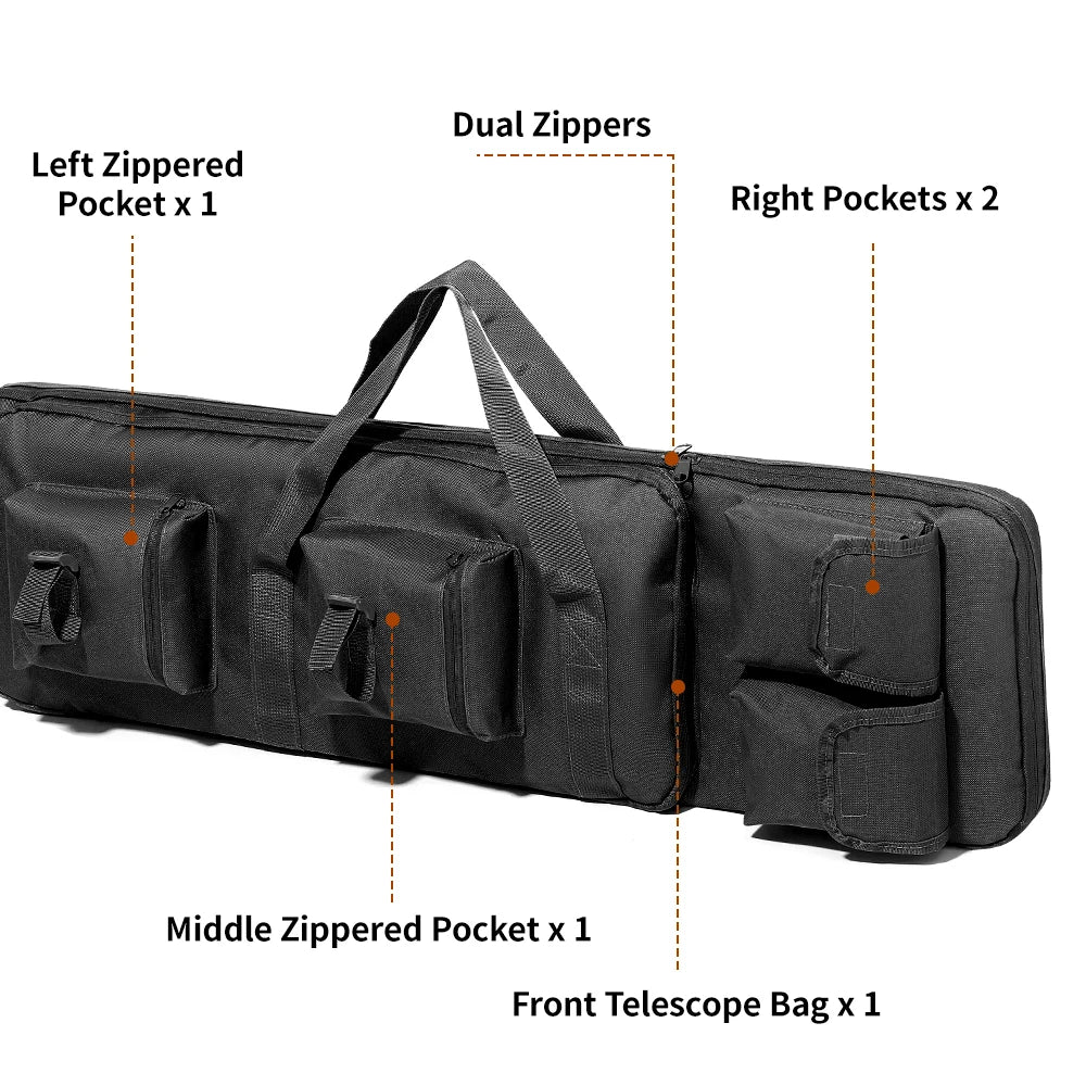 94cm 120cm Double Long Gun Bag Soft Rifle Case Rifle Backpack Shooting Carry Shoulder Bags for Hunting Accesories