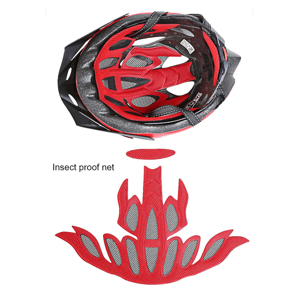 EPS PC Cycling Helmet Breathable Adjustable Bicycle Helmet Sport Mountain Bike MTB Safety Cap Cycling Equipment