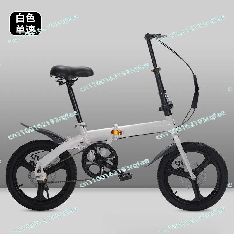 20-inch Gift Variable Speed Student Bicycle Men's and Women's Ultra-light Small Pedals  Wholesale Folding Bicycle