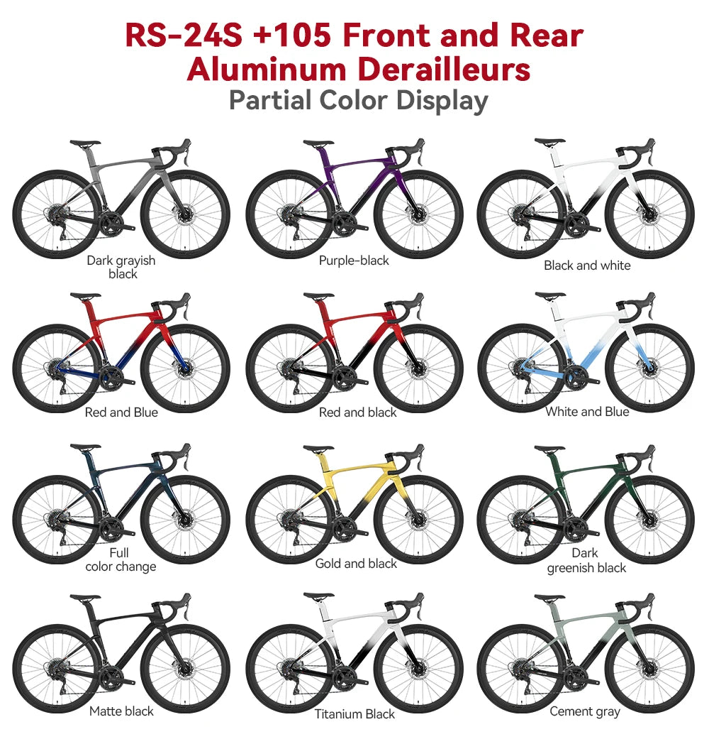 TWITTER V3 Pro Gravel Full Carbon Bike Frame RS 24-Speed  Four-Piston Brake 700c MTB  for Cycling Beginners All-Terrain Bicycle