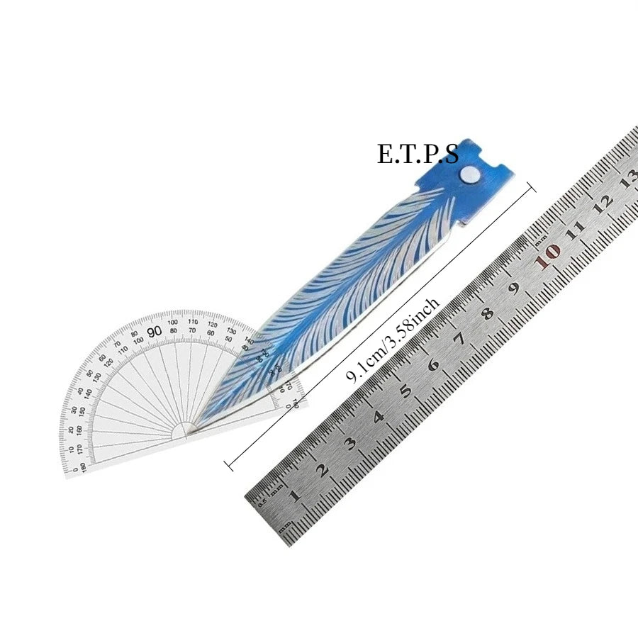 Blue Troodon Knife Outdoor Hunting Survival Tool Multifunctional Pocket Folding Knives with Nylon Sheath