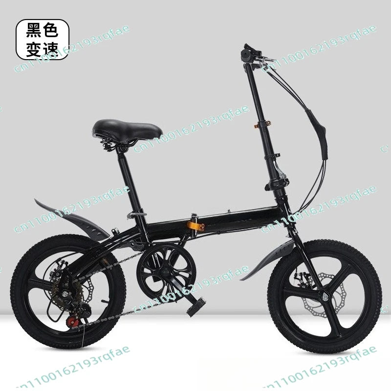 20-inch Gift Variable Speed Student Bicycle Men's and Women's Ultra-light Small Pedals  Wholesale Folding Bicycle