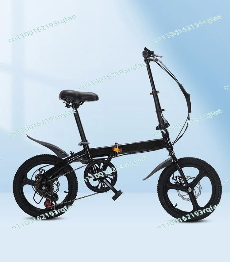 20-inch Gift Variable Speed Student Bicycle Men's and Women's Ultra-light Small Pedals  Wholesale Folding Bicycle