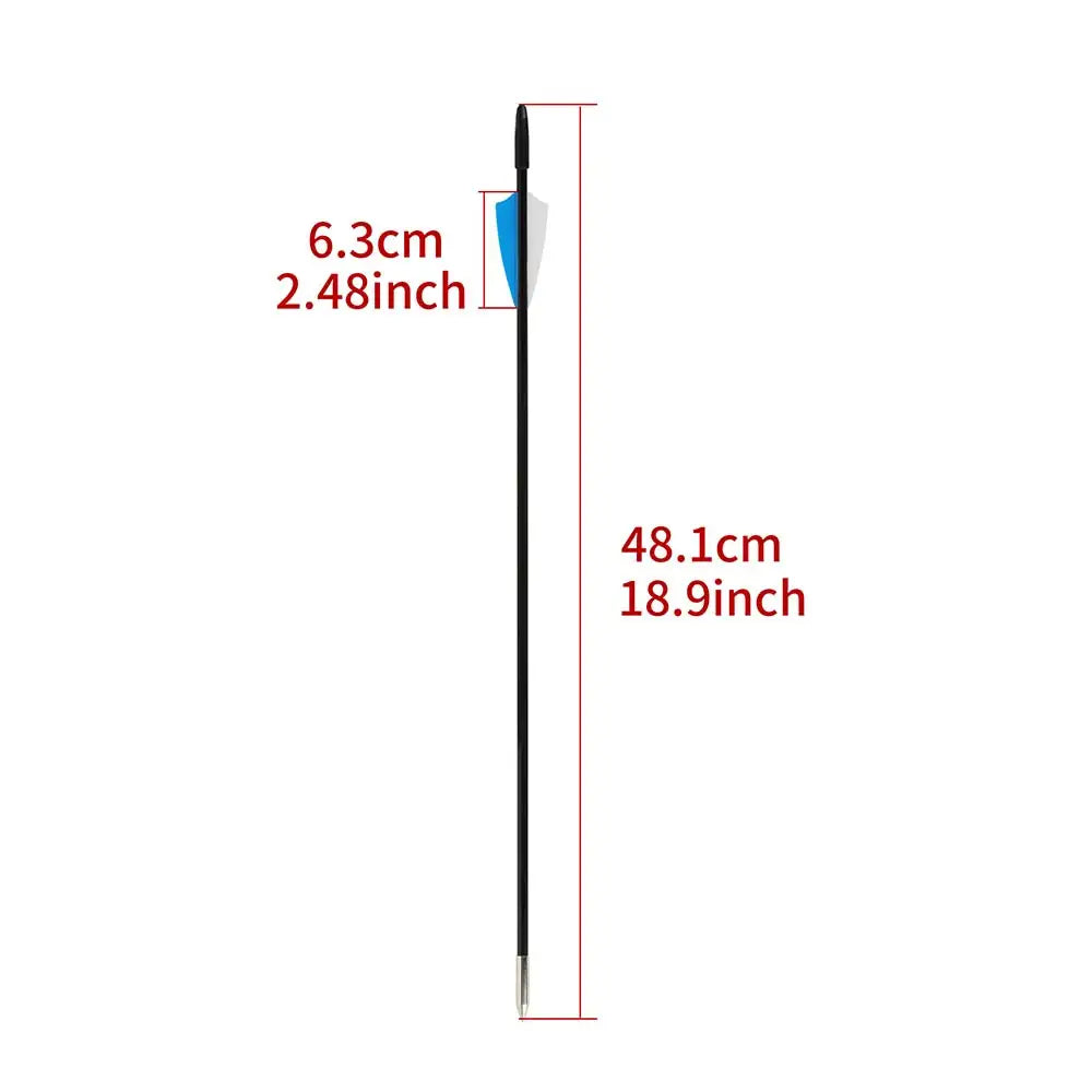 18.9inch Carbon Arrow for Short-axle Compound Bow Shooting Archery Target Practice