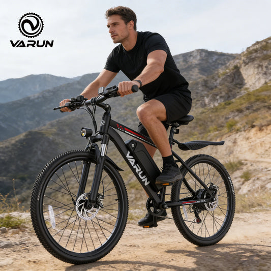 Varun M26-2 Air Adult Electric Bike, 500W Electric Bicycle, 36V 7.8Ah, 26" MTB E-bike, 32km/h Mountain Ebike, 1-Year Warranty