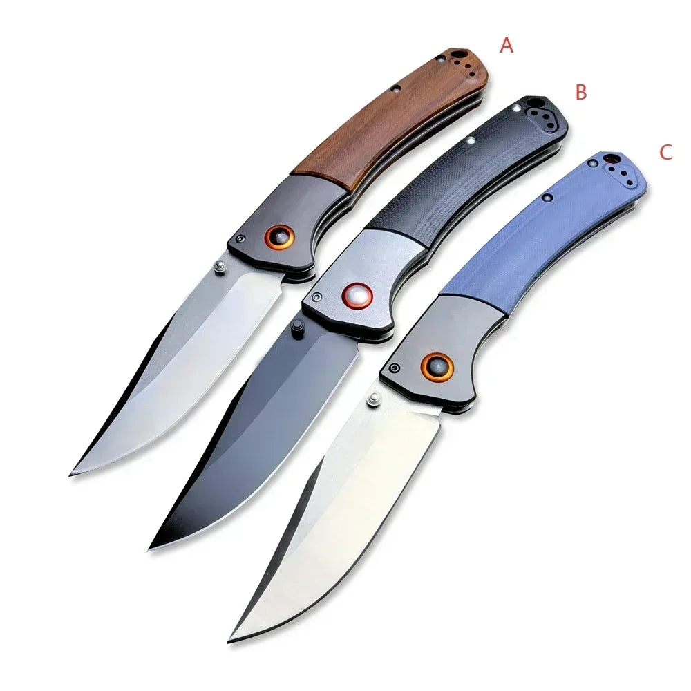 BM 15080 Folding EDC Knives Damascus/S30V Blade Wood/G10 Handles Hunting EDC Outdoor Camping Survival Tactical Pocket Multitools
