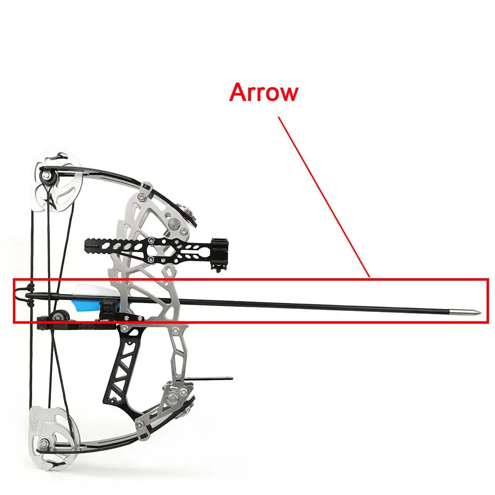 18.9inch Carbon Arrow for Short-axle Compound Bow Shooting Archery Target Practice