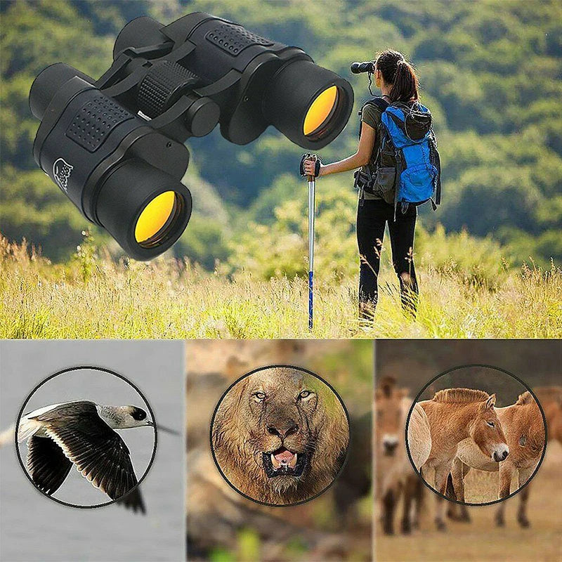 Professional HD 60x60 Army Optics Zoom Binoculars Day/Night Telescope
