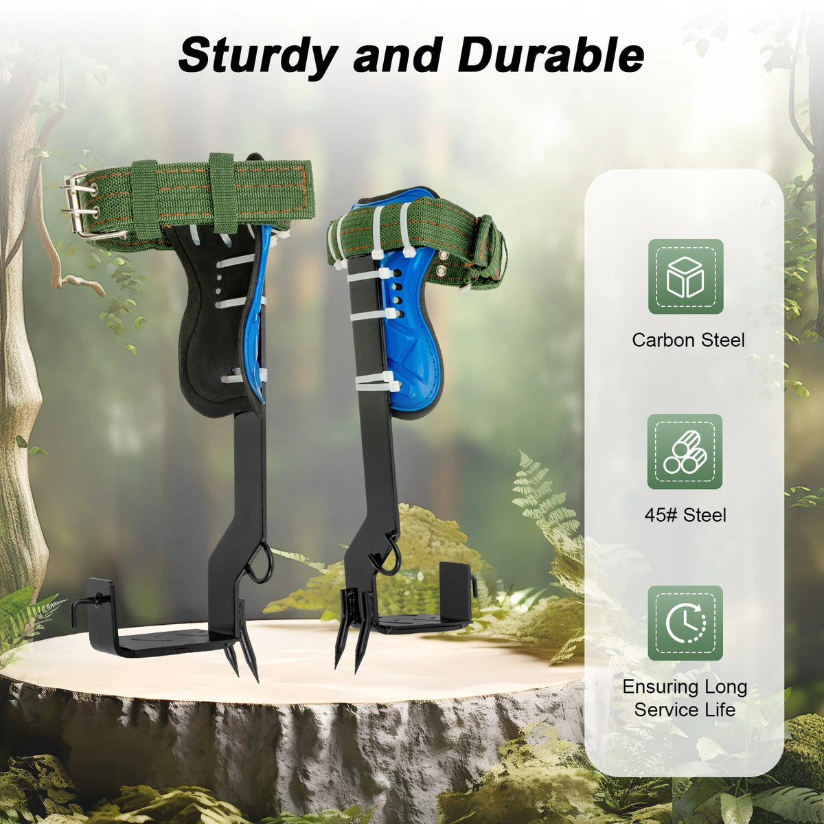 Tree Climbing Gear Set 220LB Capacity Professional Ascension Equipment Fruit Picking Logging Rescue Hunting Rock Climbing