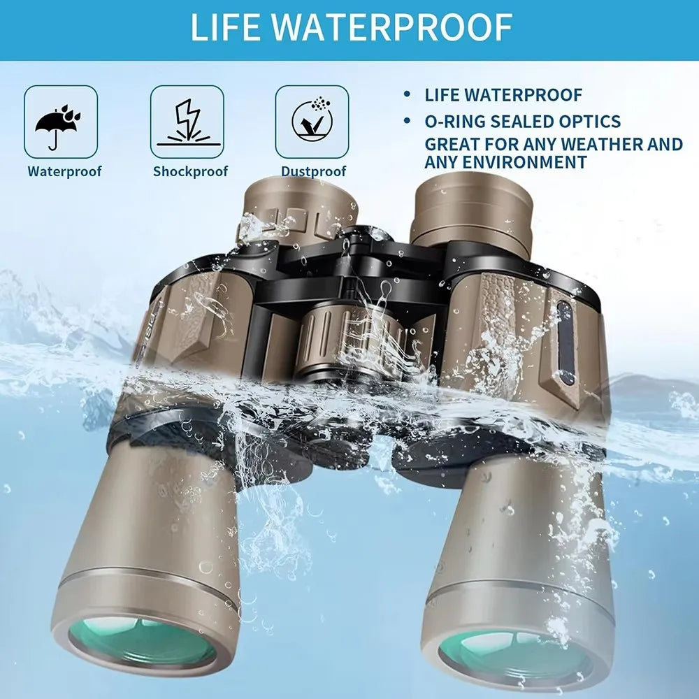 20x50 High Power Binoculars for Adults with Smartphone Adapter HD Professional Compact Binocular for Bird Watching Hiking Travel