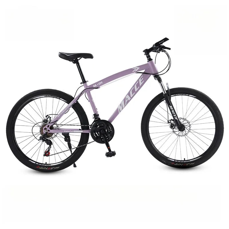 Outdoor mountain biking for adults, students, and students, 24/26-inch bike with shock absorption and speed control