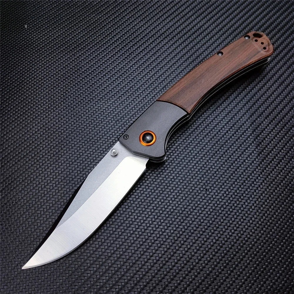 BM 15080 Folding EDC Knives Damascus/S30V Blade Wood/G10 Handles Hunting EDC Outdoor Camping Survival Tactical Pocket Multitools