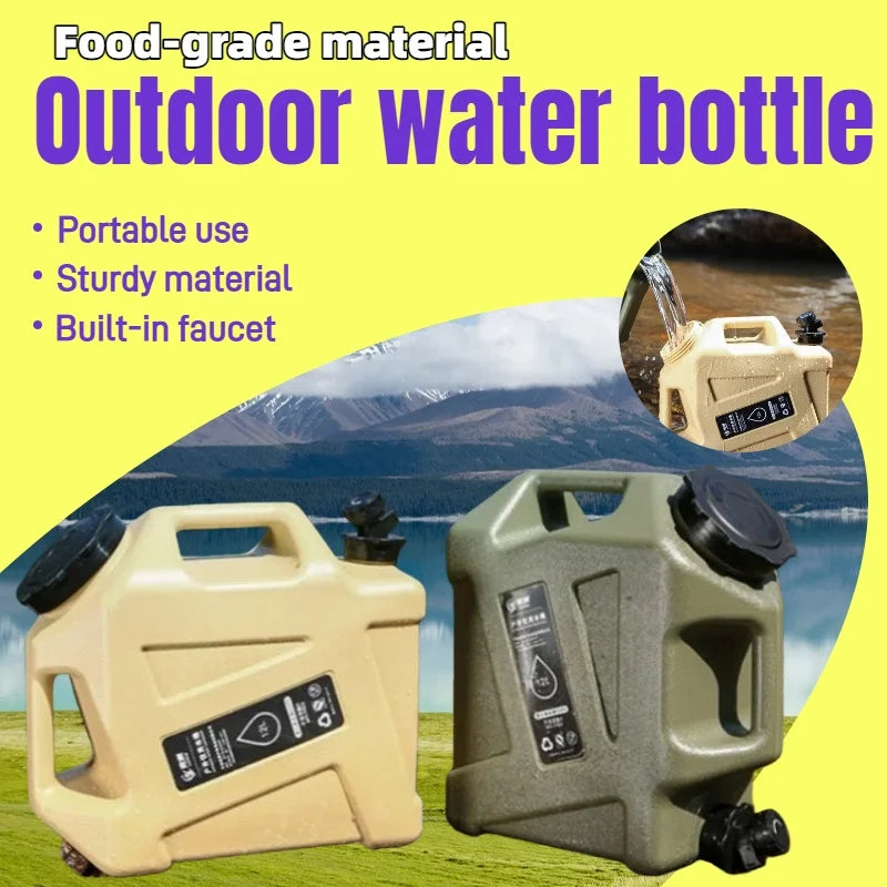 Large-Capacity Food-Grade Water Storage Bucket, Outdoor Storage Bucket, Suitable for Camping, Outdoor Gatherings and Travel Use