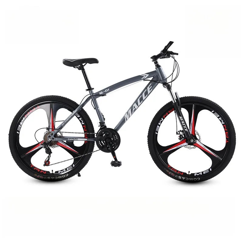 Outdoor mountain biking for adults, students, and students, 24/26-inch bike with shock absorption and speed control
