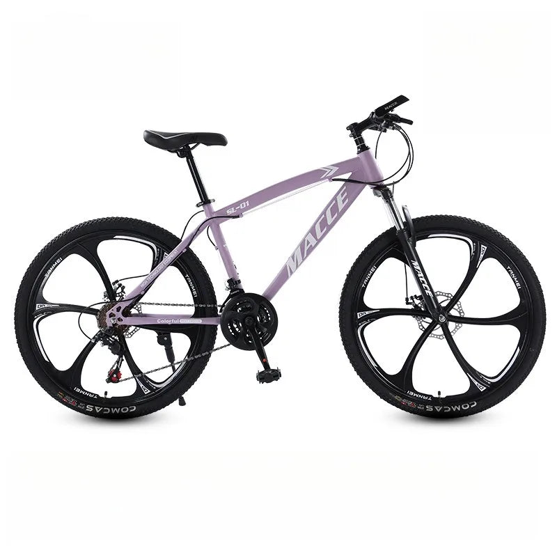 Outdoor mountain biking for adults, students, and students, 24/26-inch bike with shock absorption and speed control