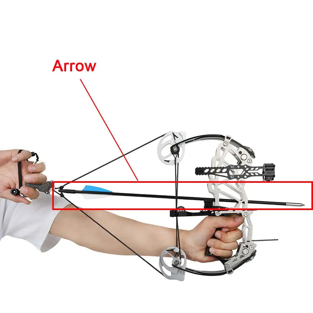 18.9inch Carbon Arrow for Short-axle Compound Bow Shooting Archery Target Practice