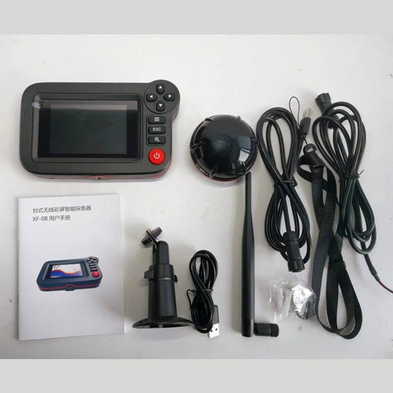 Portable Depth with 100M Sonar Sensor Echo Sounder Wireless Depth Finder Fishing Lure Echo Sounder Alarma Pesca